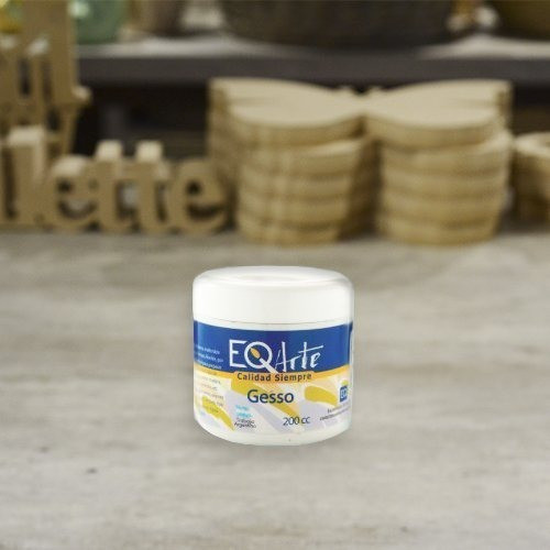 Gesso Eq Artistica X 200cc Eqarte Pasta Acrílica Blanca Flex 1