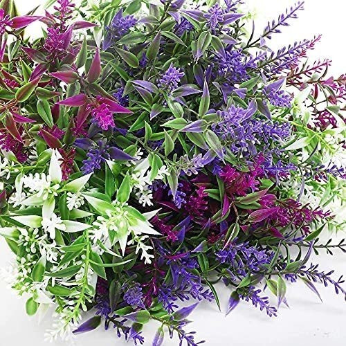 Wxboom Flores Artificiales De Lavanda 9 Paquetes De Flores F 0