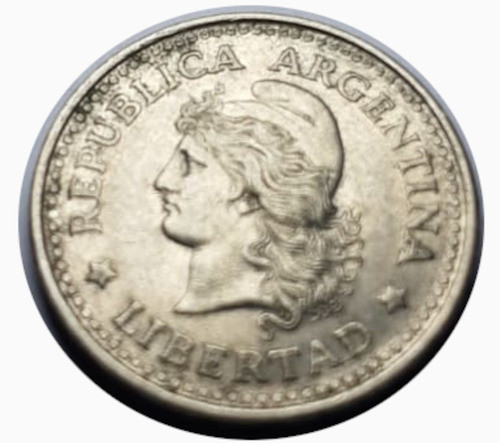 Moneda Argentina 1957 20 Centavos Con Punto 0