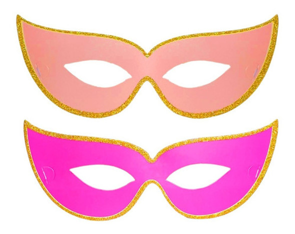 Antifaz Tiffany Con Glitter X 4 Unidades 0