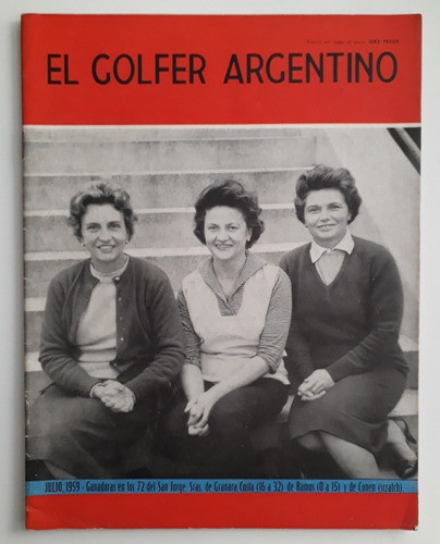 Antigua Revista El Golfer Argentino N° 333  Golf Año 1959 Fs 0