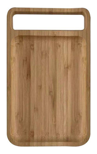 Bandeja Retangular Em Bambu 25cm - Oikos Cor Marrom 0