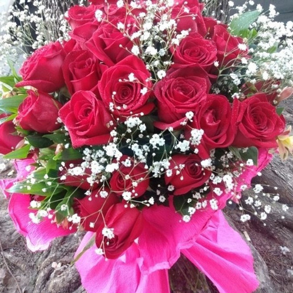 Ramo De 24 Rosas Flores Globo Envíos A Domicilio 0