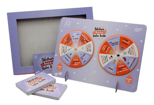 Jogo Roleta Com Baralho Amigas Zona Criativa 1