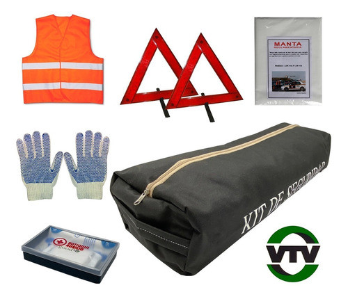 Kit Reglamentario Seguridad Y Emergencias De Auto Para Vtv 1