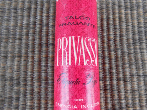 Talco Antiguo Retro Vintage Privassy Et. Roja Lleno 1