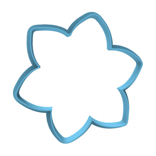 3646 Flor Relieve 6 Corte Cortante Para Galletas 0