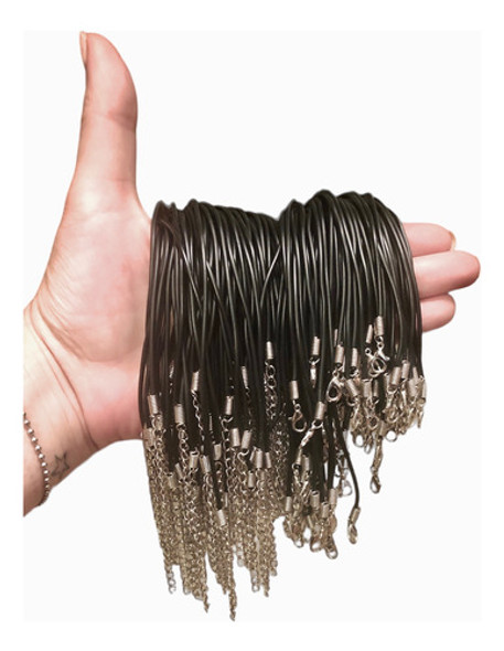 Lote Combo 50 Cordones De Caucho Cadena!!! 0