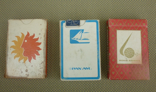3 Masos Cartas / Pan An / National Airlines/ Wordl Airways 1