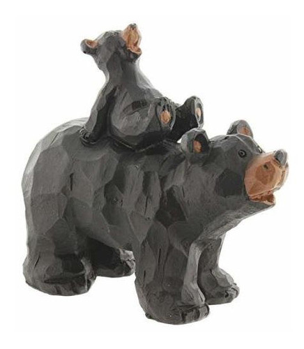 Figurita De Cachorro De Oso De Resina Slifka Piggy Back 0