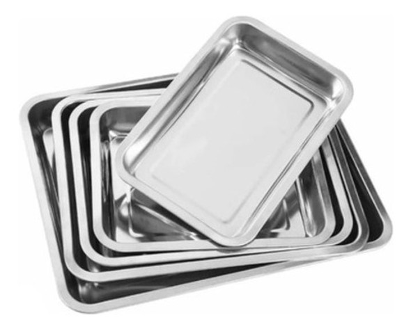 Bandeja  Enfermeria Acero Inox. 28 X 38 X 4,5 1