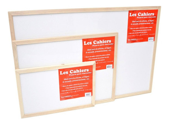 Pizarra Les Cahiers Blanca Marco Madera 60x90cm 0 Pizarra Les Cahiers Blanca Marco Madera 60x90cm 0