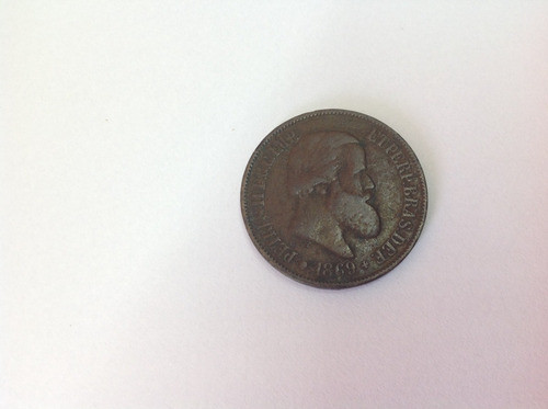 Moeda De Bronze 20 Réis 1869 - B788 - Original! 0