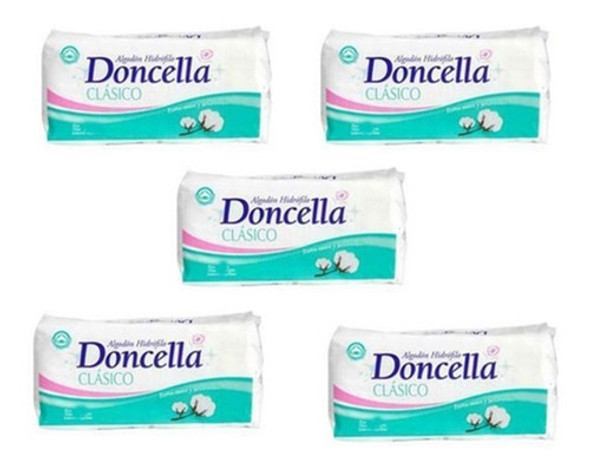 Pack X 5 Unidades De Algodon Hidrofilo X 70 Gr Doncella 0