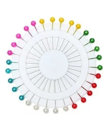 Rueda De Alfileres Cabeza Perlada X 40 Unidades 0