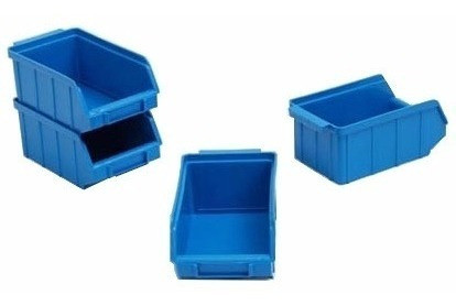 Pacote Com 24 Bin Caixa Gaveta Plástica Azul Nº 3 1