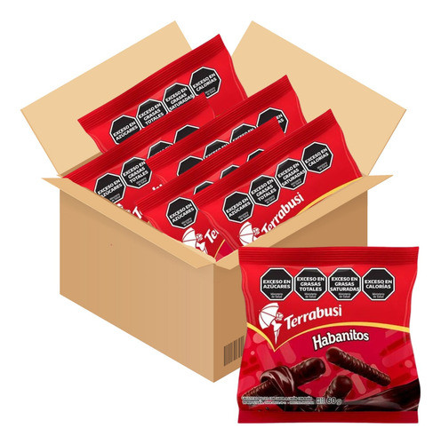 Habanitos Terrabusi X 5 Unidades 60 Gramos Chocolates 0