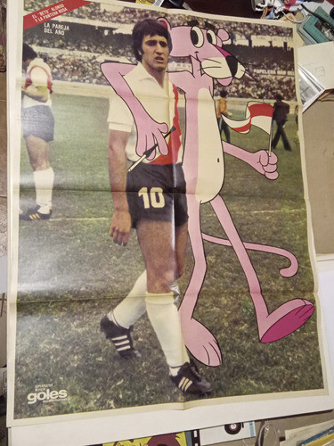 Afiche Revista Goles: Beto Alonso - La Pantera Rosa 0