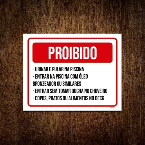 Kit 3 Placa Poribido Urinar Pular Piscina Óleo Bronzeador 0