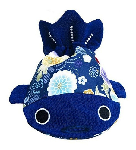 R Barbee R Japanese Chirimen Y Kimono Print Pez Dorado Bolsa 0