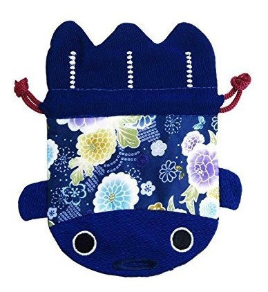 R Barbee R Japanese Chirimen Y Kimono Print Pez Dorado Bolsa 1