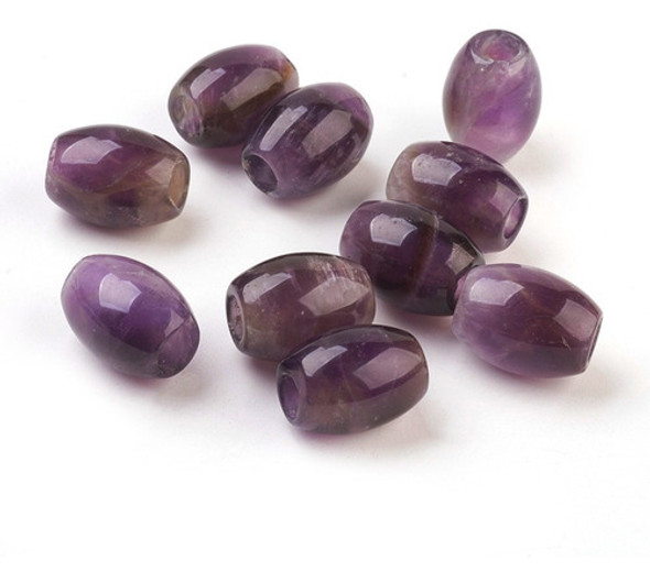 Dije De Piedra Natural Amatista Barril 0