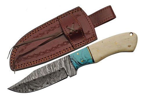 Cuchillo De Caza Szco Supplies Mango De Hueso Acero De 8.5 0