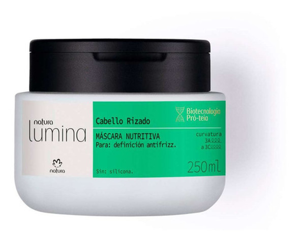 Mascara Nutritiva Cabello Rizado/ Rulos Lumina Natura Vegano 0
