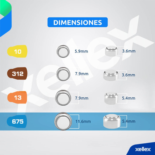 30 X Pilas Audifono Rayovac 675 Implant Pro+ Coclear 1
