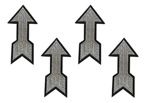 Aplique Flecha Parche Lurex Bordado Termoadhesivo X 1 0