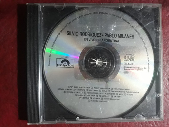 Liquido Cd Silvio Y Pablo En Vivo En Argentina Sin Lámina 0 Liquido Cd Silvio Y Pablo En Vivo En Argentina Sin Lámina 0