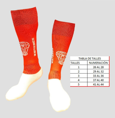 Medias De Fútbol Huracán Rojas Gm Talle 4 1