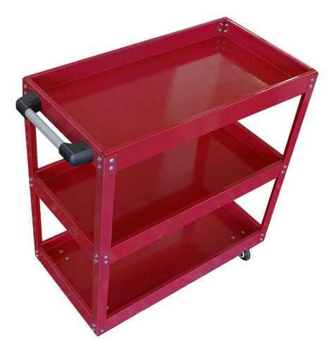 Carro Mesa De Taller Con 3 Estantes Con Ruedas  Centro Repue 0
