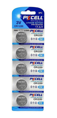 Pilas Cr1220 3v Blister X 5 Larga Duracion Pkcell 0