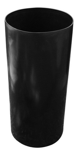 Lixeira Plástica Redonda Alta Escritório 23l Sem Tampa Preta 0