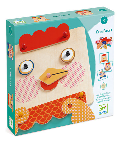 Creafaces - Djeco - + 2 Años - Juego De Montaje 0