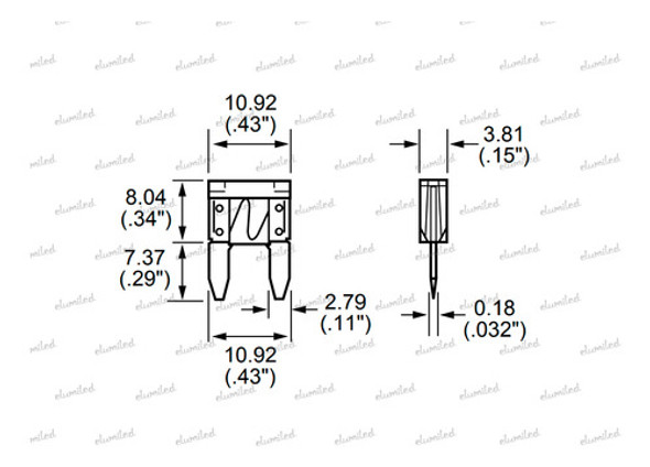 5 Mini Fusible Automotor Ast Mini 5a Mini Blade 1