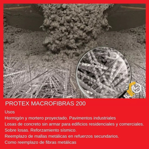 Macrofibras Sintéticas Protex Refuerzo De Hormigón X 6kg 1