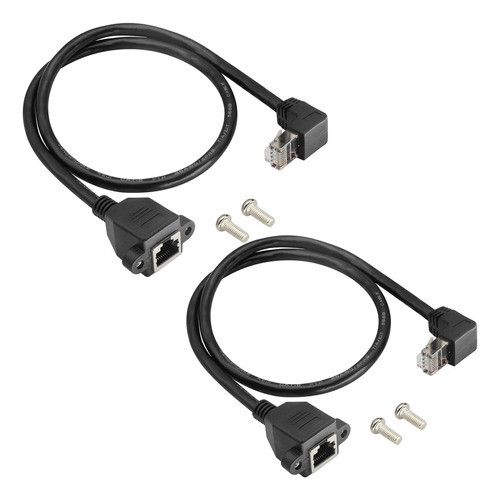 Hcfeng Cable De Extensin De Red Lan Rj45 De Ngulo Descendent 1