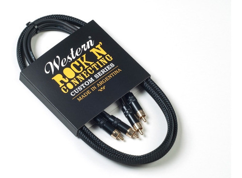 Cable De Audio Rca Stereo - Mallado - Western Rcax2b30- 3mts 1
