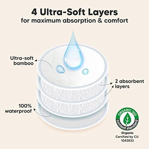 Protectores Mamarios De Bambu Organico Lavables 14u. 1