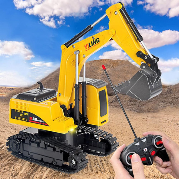 Excavadora De Control Remoto Y Camión Volquete De Juguete Pa 1