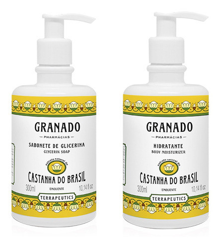 Kit - 1 Sabonete + 1 Hidratante Castanha 300ml  - Granado 0