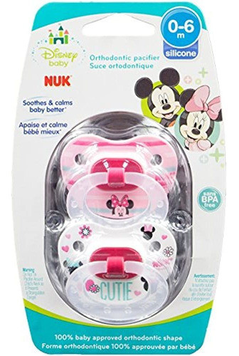 Nuk Disney Baby Minnie Mouse Puller Chupete En Varios Colore 0