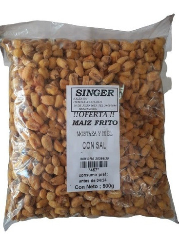 Maiz Frito Con Sal Mostaza Y Miel 500gr 0