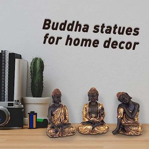 3 Budas Para Decoracion Del Hogar/dorado 1