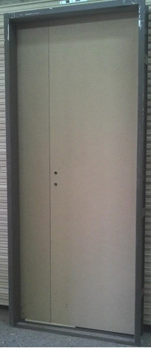 Puerta Placa Mdf 60+20x200 Tabique 10/15 - Marco De Chapa 22 1