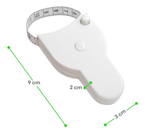 Cinta Metrica Corporal 152 Cm 60 Pulgadas Retractil Traba. 1