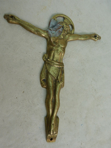 Jesucristo De Bronce 13,9 X 1 X 16,7 Alto - Pesa 200 Grs 0