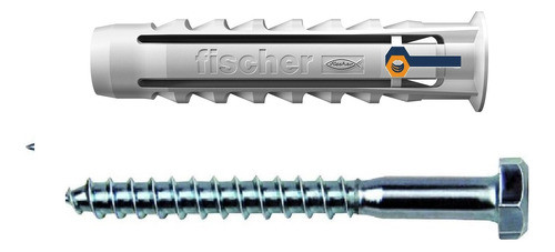 Taco Tarugo +tornillo Tirafondo Fischer Sx12 +5/16x2.1/2 X25 0